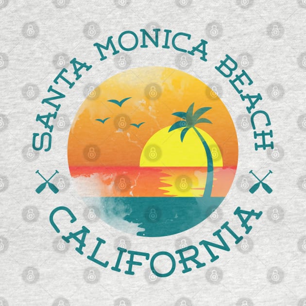 Santa Monica Beach California shirt by ICONZ80